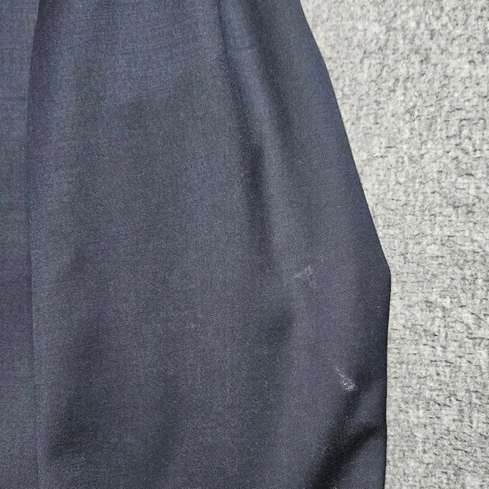 Lauren Ralph Lauren Suit Mens 44S Navy Blue 100% Wool 2-Piece Pleated Trousers